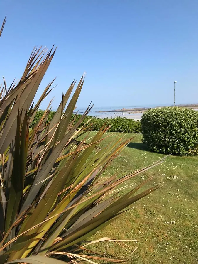 Rez de jardin piscine et plage Trévou-Tréguignec